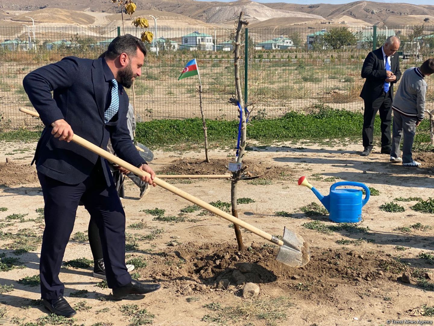 В День Победы в селе Агалы Зангиланского района посадили фруктовые деревья (ФОТО)