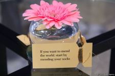 В Баку представлена необычная выставка носков, организованная посольством Латвии, Art Academy of Latvia и QGallery (ФОТО)