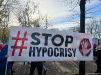 Азербайджанская община провела акцию протеста перед Национальным собранием Франции (ФОТО/ВИДЕО) (Обновлено)