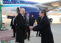 Президент Ильхам Алиев и Первая леди Мехрибан Алиева прибыли с визитом в Туркменистан (ФОТО/ВИДЕО)