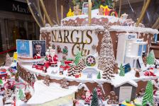 Состоялось официальное открытие NARGIS CITY -  инсталляция c более 100 кг пряничного теста (ВИДЕО, ФОТО)