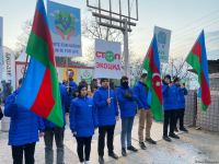 Акция протеста на Лачинской дороге продолжается – очередное разоблачение армянской лжи (ФОТО)