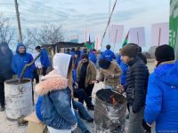 Акция протеста на Лачинской дороге продолжается – очередное разоблачение армянской лжи (ФОТО)