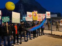 Акция протеста на Лачинской дороге продолжается – очередное разоблачение армянской лжи (ФОТО)