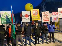 Акция протеста на Лачинской дороге продолжается – очередное разоблачение армянской лжи (ФОТО)