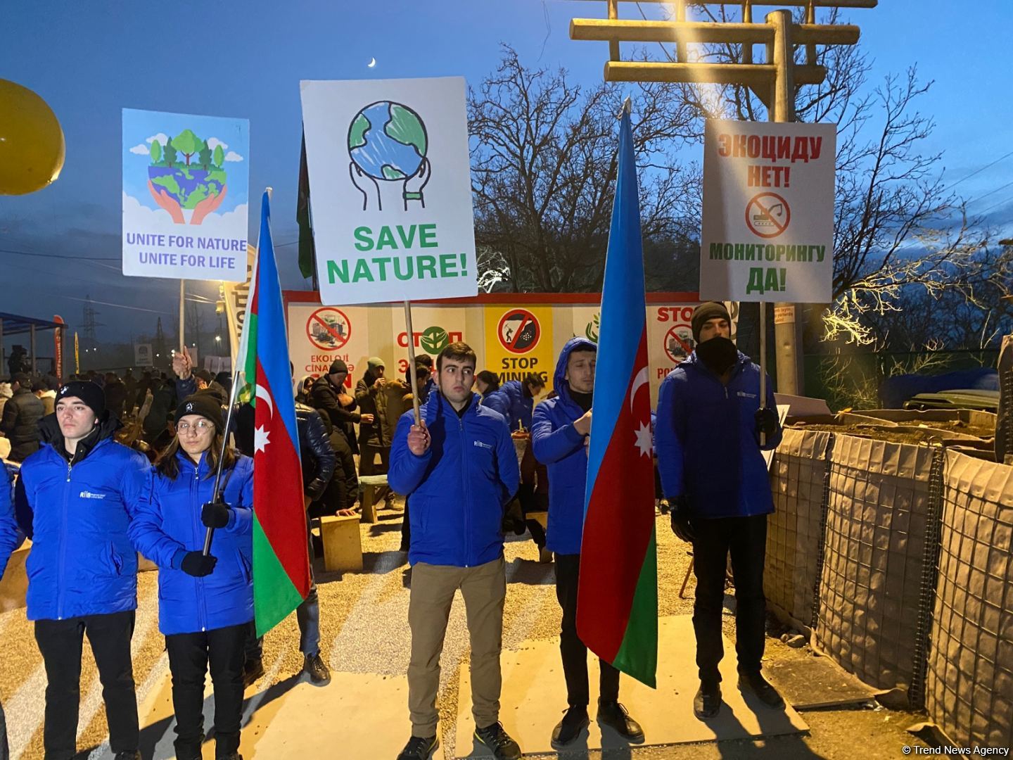 Акция протеста на Лачинской дороге продолжается – очередное разоблачение армянской лжи (ФОТО)