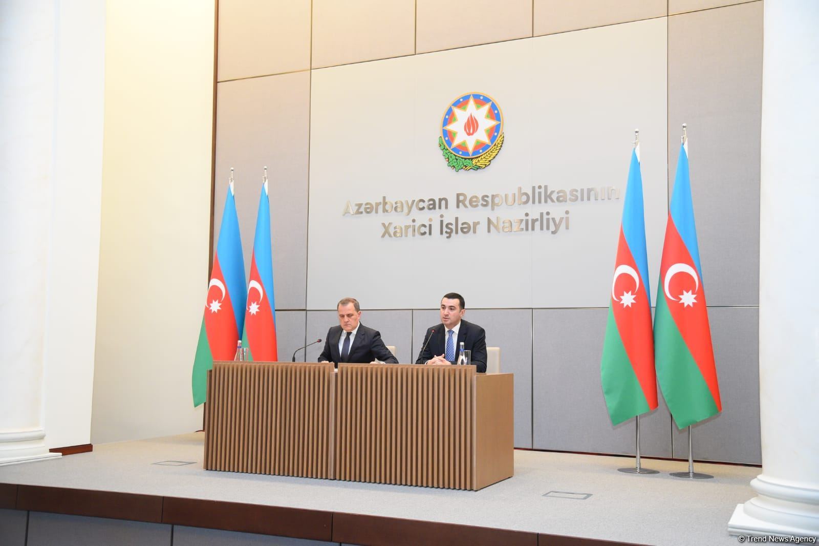 Глава МИД Азербайджана провел пресс-конференцию (ВИДЕО) (ФОТО)