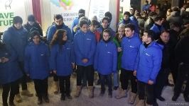 Для участников акции на Лачинской дороге организован концерт (ФОТО/ВИДЕО)