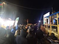 Участники акции на Лачинской дороге посмотрели обращение Президента Ильхама Алиева к азербайджанскому народу (ФОТО)