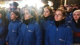 Участники акции на Лачинской дороге посмотрели обращение Президента Ильхама Алиева к азербайджанскому народу (ФОТО)