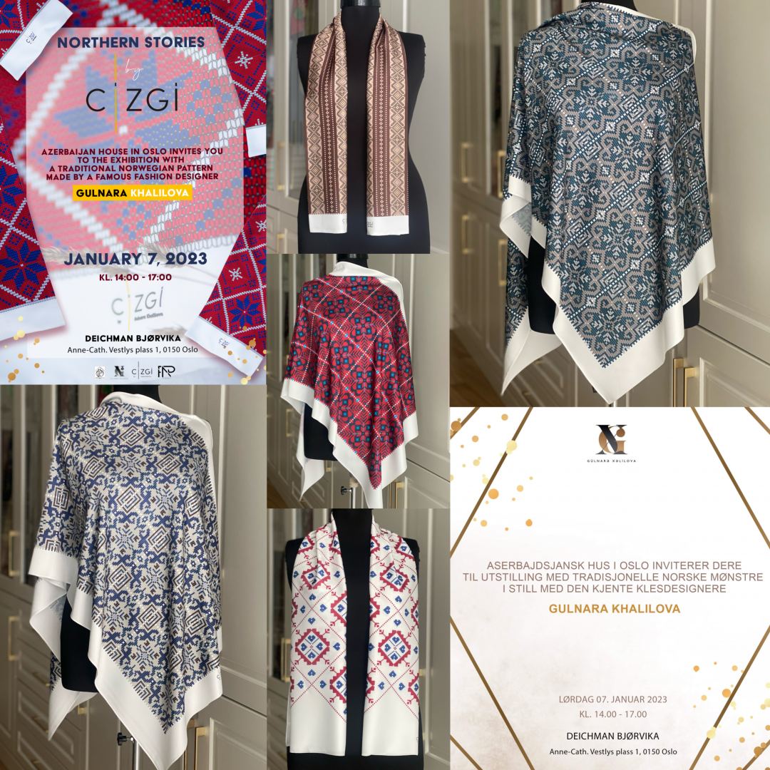 В Осло откроется экспозиция ручных работ Гюльнары Халиловой с орнаментами Норвегии и Карабаха (ФОТО)