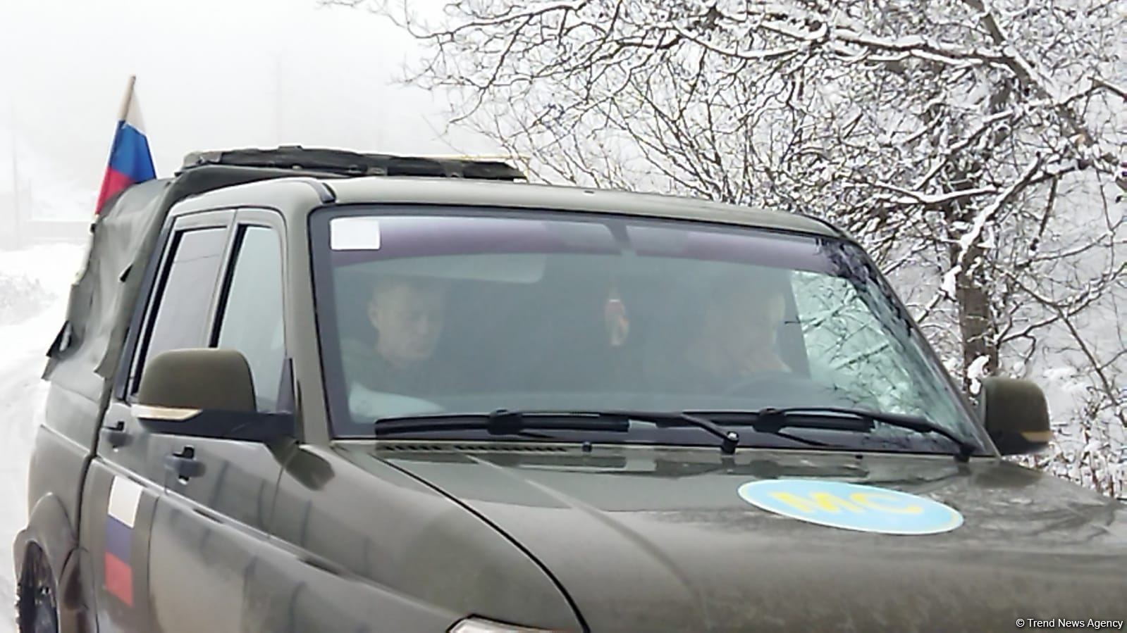 По Лачинской дороге беспрепятственно проехал автомобиль РМК (ФОТО)