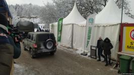 По Лачинской дороге беспрепятственно проехали три автомашины РМК (ФОТО)