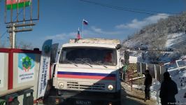 По Лачинской дороге беспрепятственно проехали шесть транспортных средств РМК (ФОТО/ВИДЕО)