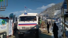 По Лачинской дороге беспрепятственно проехали шесть транспортных средств РМК (ФОТО/ВИДЕО)