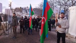 Мирная акция протеста на Лачинской дороге продолжается уже 37 дней (ФОТО)