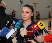 В Национальной гимнастической арене проходят учебно-тренировочные сборы спортсменок из Нахчывана и Зиря (ФОТО)