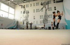 В Национальной гимнастической арене проходят учебно-тренировочные сборы спортсменок из Нахчывана и Зиря (ФОТО)