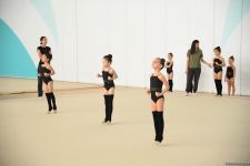 В Национальной гимнастической арене проходят учебно-тренировочные сборы спортсменок из Нахчывана и Зиря (ФОТО)