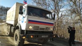 По Лачинской дороге беспрепятственно проехали еще 7 автомашин РМК (ФОТО)