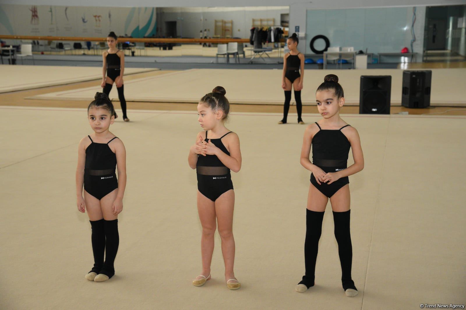 В Национальной гимнастической арене проходят учебно-тренировочные сборы спортсменок из Нахчывана и Зиря (ФОТО)