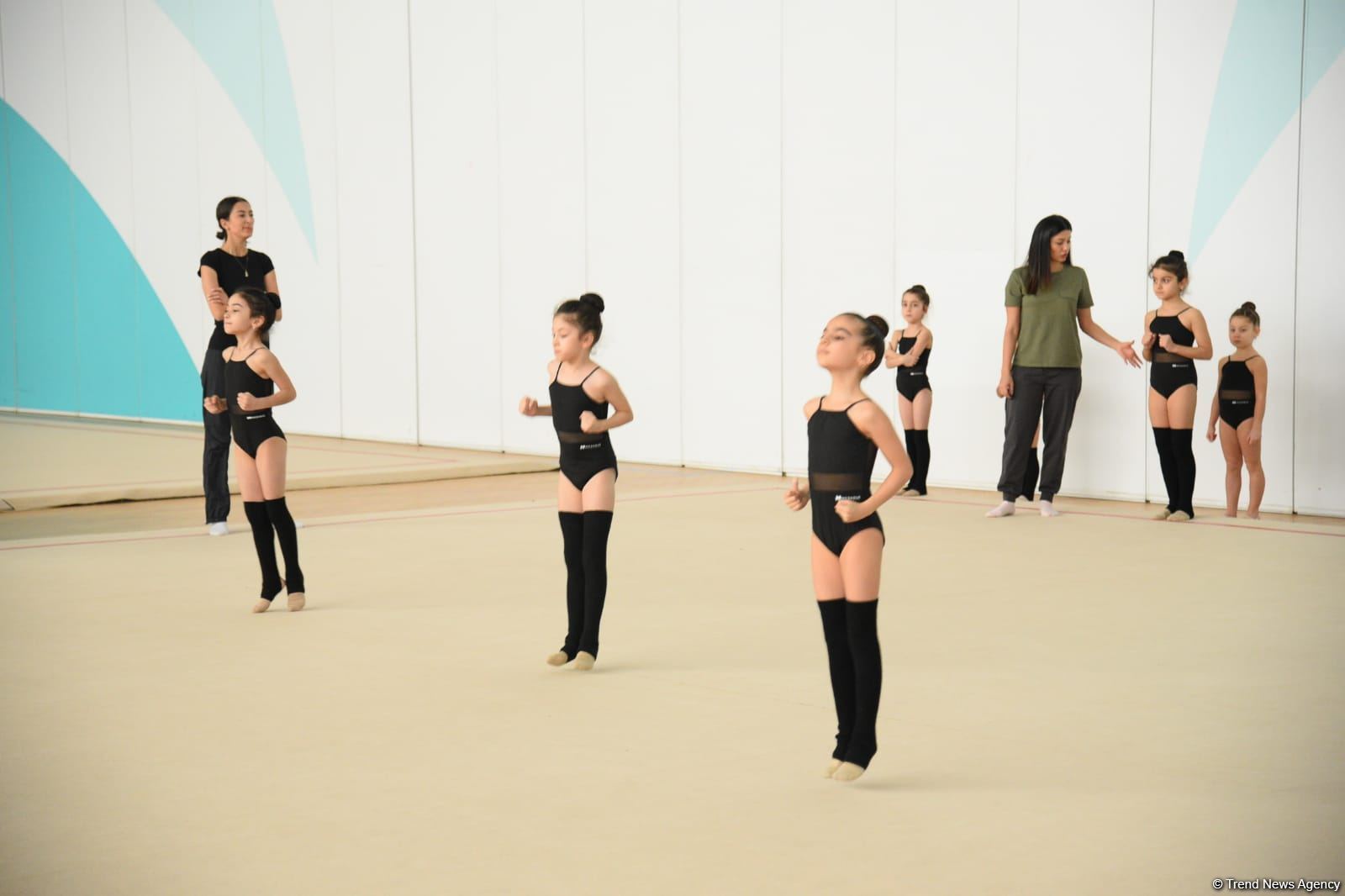 В Национальной гимнастической арене проходят учебно-тренировочные сборы спортсменок из Нахчывана и Зиря (ФОТО)