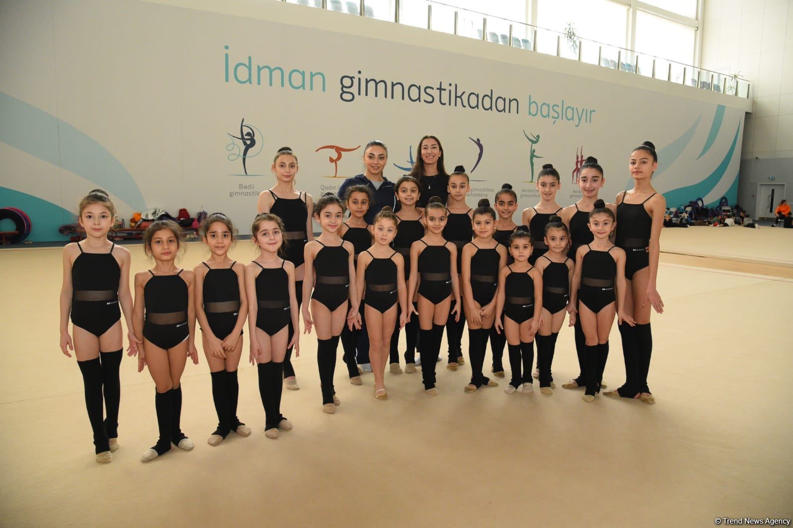 В Национальной гимнастической арене проходят учебно-тренировочные сборы спортсменок из Нахчывана и Зиря (ФОТО)