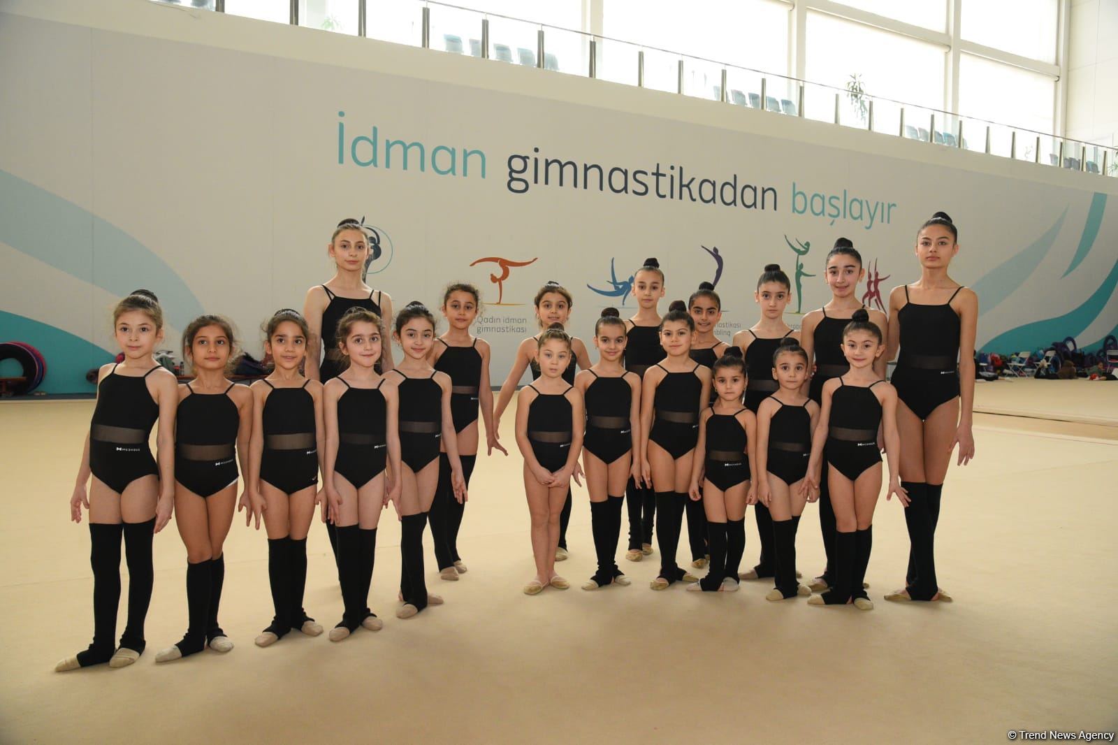 В Национальной гимнастической арене проходят учебно-тренировочные сборы спортсменок из Нахчывана и Зиря (ФОТО)