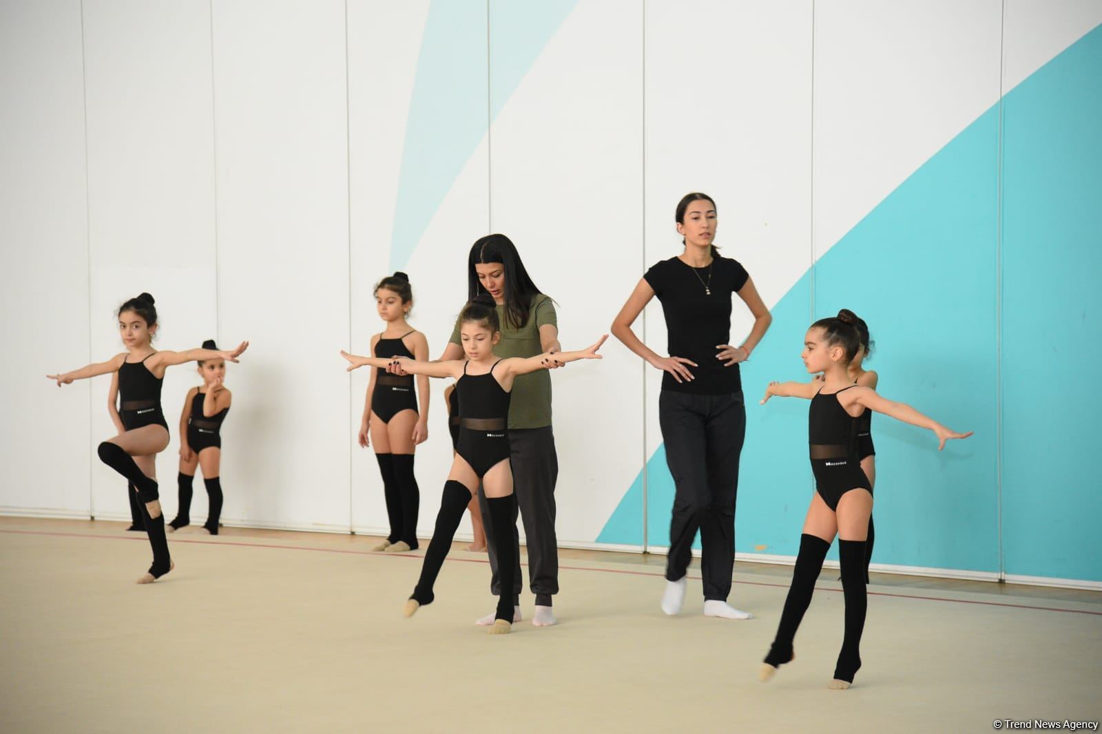 В Национальной гимнастической арене проходят учебно-тренировочные сборы спортсменок из Нахчывана и Зиря (ФОТО)