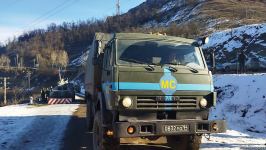 По Лачинской дороге беспрепятственно проехала колонна автомашин РМК (ФОТО)