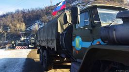 По Лачинской дороге беспрепятственно проехала колонна автомашин РМК (ФОТО)