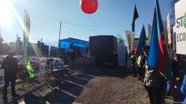 По Лачинской дороге беспрепятственно проехала колонна автомашин РМК (ФОТО)