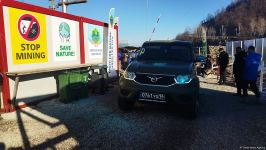 По Лачинской дороге беспрепятственно проехала колонна автомашин РМК (ФОТО)