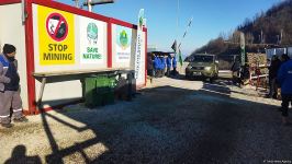 По Лачинской дороге беспрепятственно проехала колонна автомашин РМК (ФОТО)