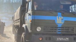 По Лачинской дороге беспрепятственно проехали 12 транспортных средств РМК (ФОТО)
