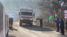 По Лачинской дороге беспрепятственно проехали 12 транспортных средств РМК (ФОТО)