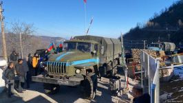 По Лачинской дороге беспрепятственно проехали 10 транспортных средств РМК (ФОТО)