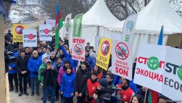 Мирная акция протеста на Лачинской дороге продолжается (ФОТО)