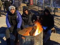 Акция азербайджанских экоактивистов на Лачинской дороге продолжается (ФОТО)