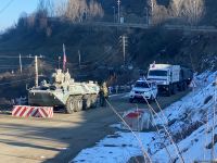 По Лачинской дороге беспрепятственно проехали 13 автомашин РМК (ФОТО/ВИДЕО)