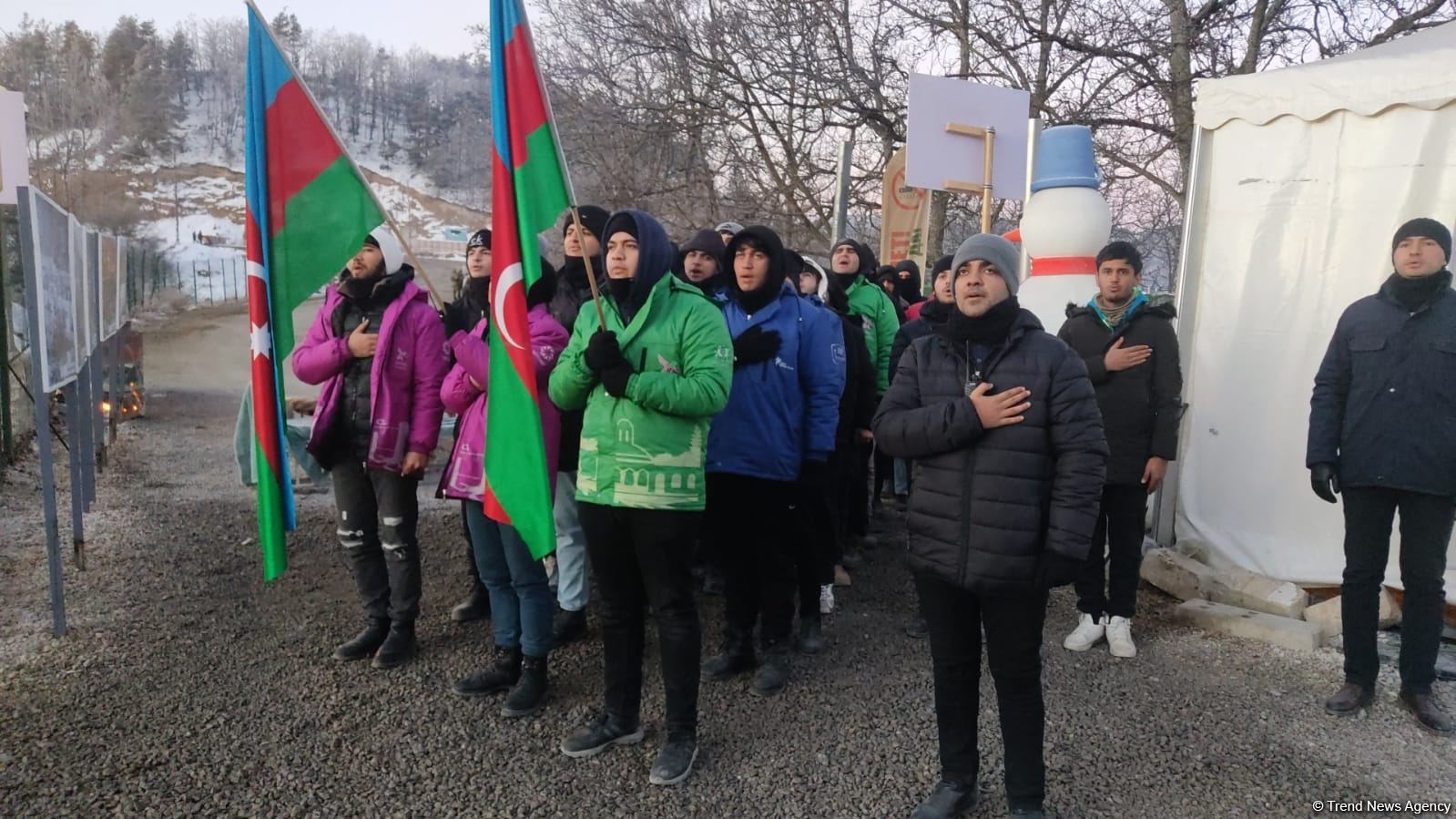 Акция азербайджанских экоактивистов на Лачинской дороге продолжается (ФОТО/ВИДЕО)