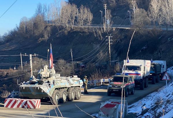По Лачинской дороге проехала еще одна колонна автомобилей миротворцев (ФОТО)