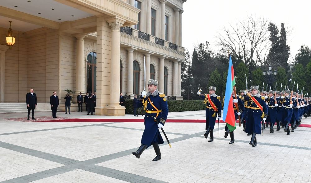 Состоялась церемония официальной встречи Президента Египта Абдулфаттаха ас-Сиси (ФОТО/ВИДЕО)