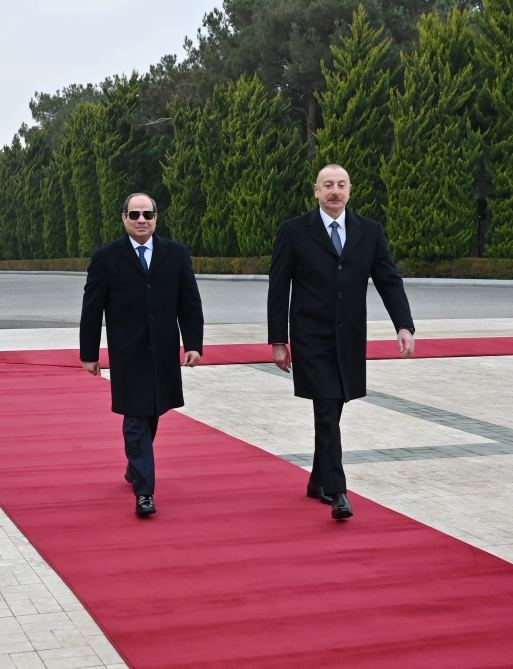 Состоялась церемония официальной встречи Президента Египта Абдулфаттаха ас-Сиси (ФОТО/ВИДЕО)