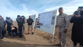 Зарубежные путешественники посетили город Физули, ознакомились с работами по разминированию (ФОТО)