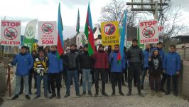 Акция азербайджанских экоактивистов на Лачинской дороге продолжается (ФОТО)