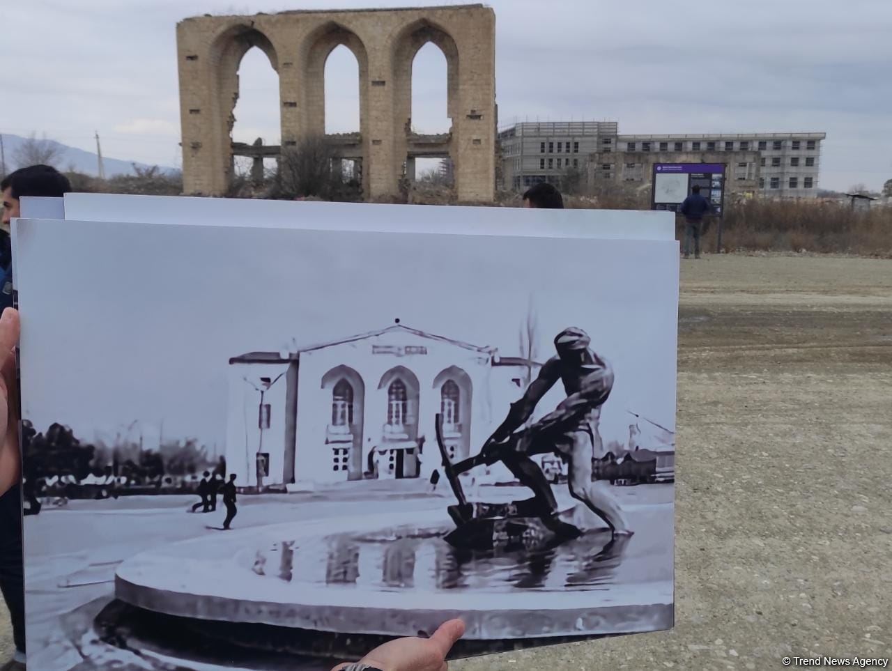 Международная делегация путешественников ознакомилась с золотыми страницами культуры Агдама (ФОТО)