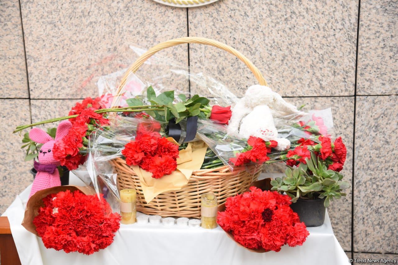 Граждане Азербайджана чтят память жертв землетрясения в Турции (ФОТО/ВИДЕО)