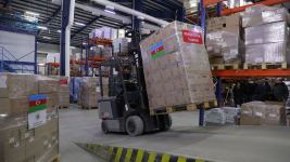 По поручению Первой леди Мехрибан Алиевой самолет с гуманитарной помощью вылетает в Турцию (ФОТО)