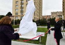 Президент Ильхам Алиев принял участие в открытии памятника выдающемуся композитору Тофику Кулиеву в Баку (ФОТО)